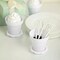 12 WHITE Mini Flower Pot DESSERT CUPS Lid Shovel Spoon